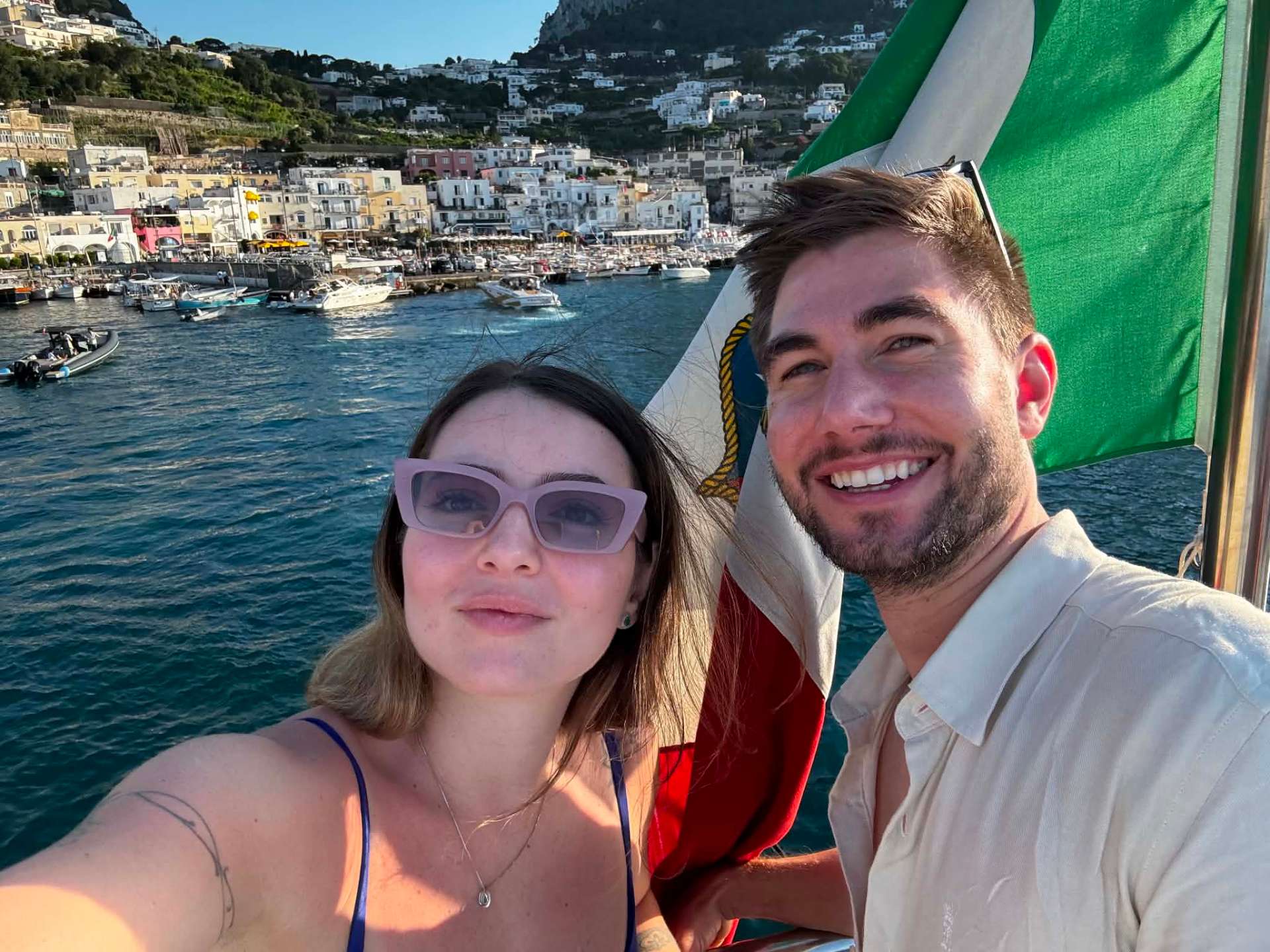 Capri harbor, Italy