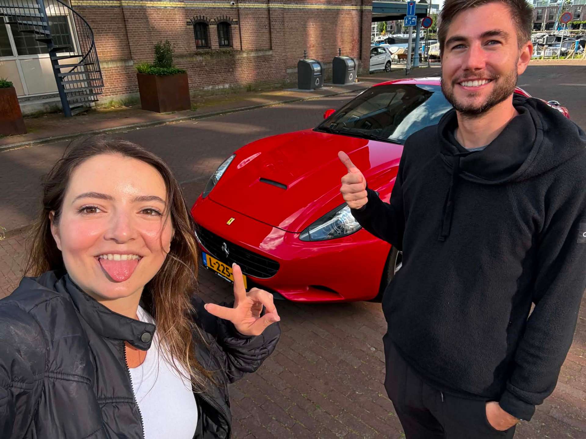 Anthony's 30th birthday gift: a Ferrari. Amsterdam