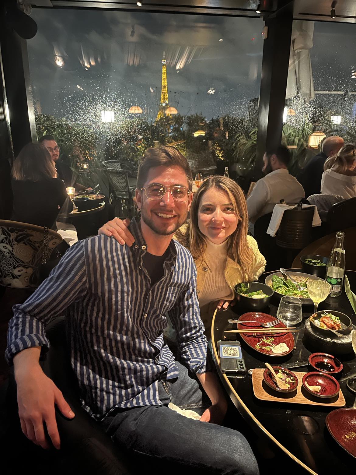 Dinner with Eiffel Tower view, Paris