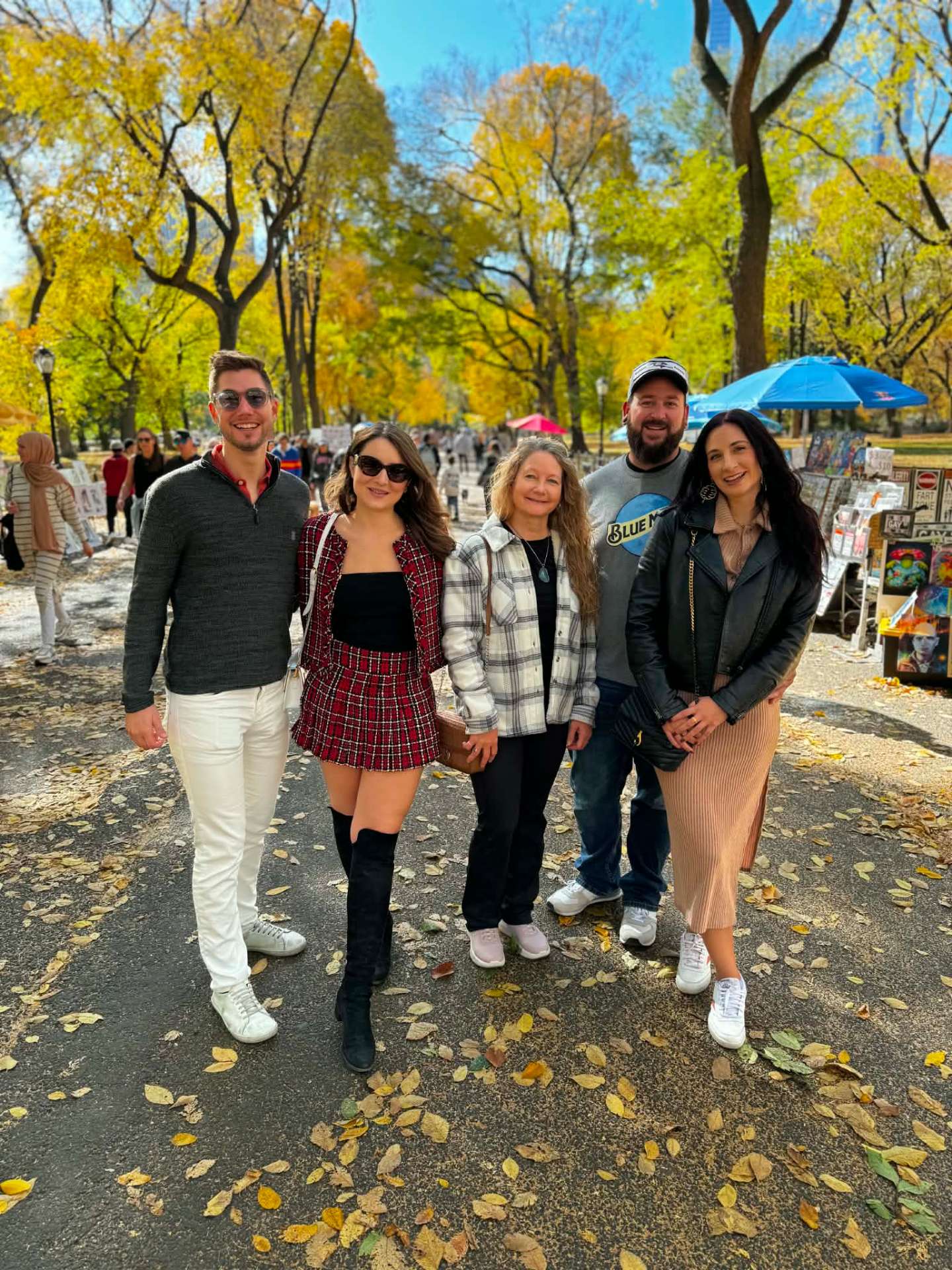 Central Park with family