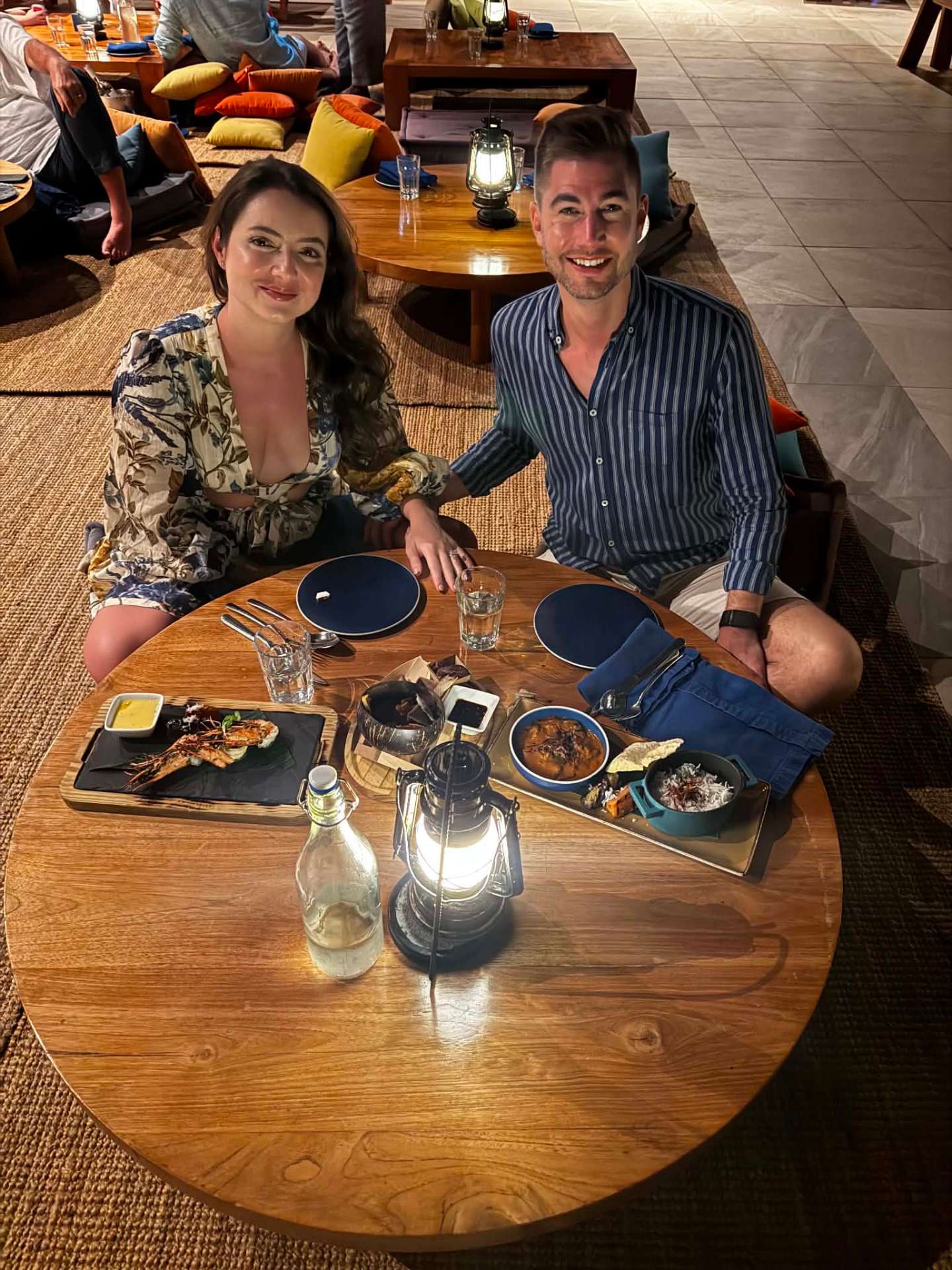 Lantern-lit dinner, Maldives