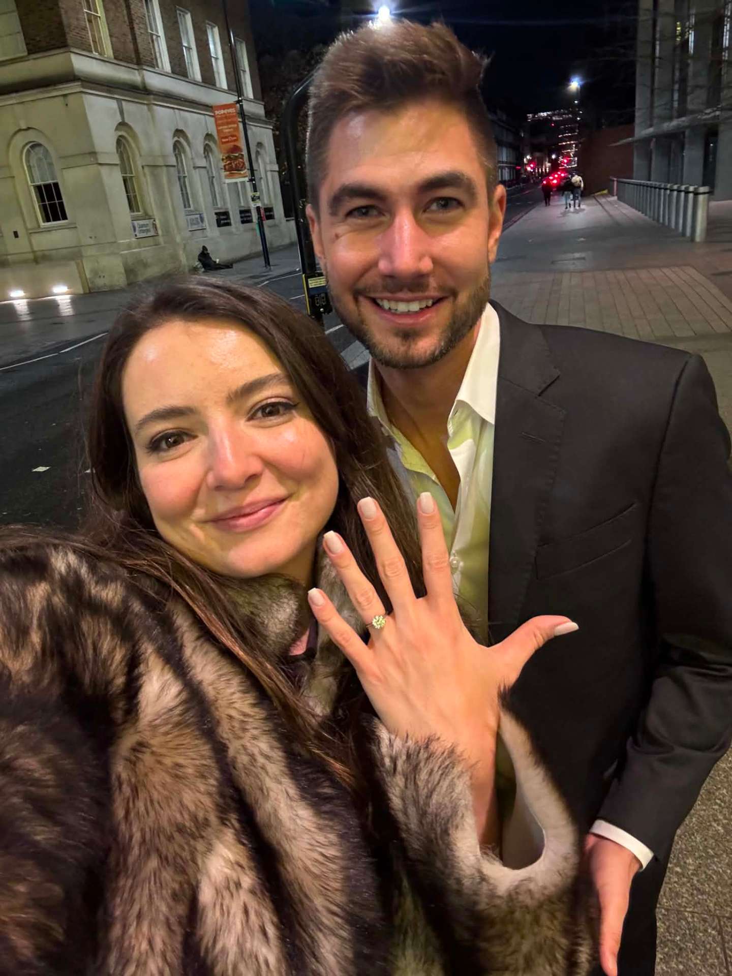 Ring selfie on the streets of London