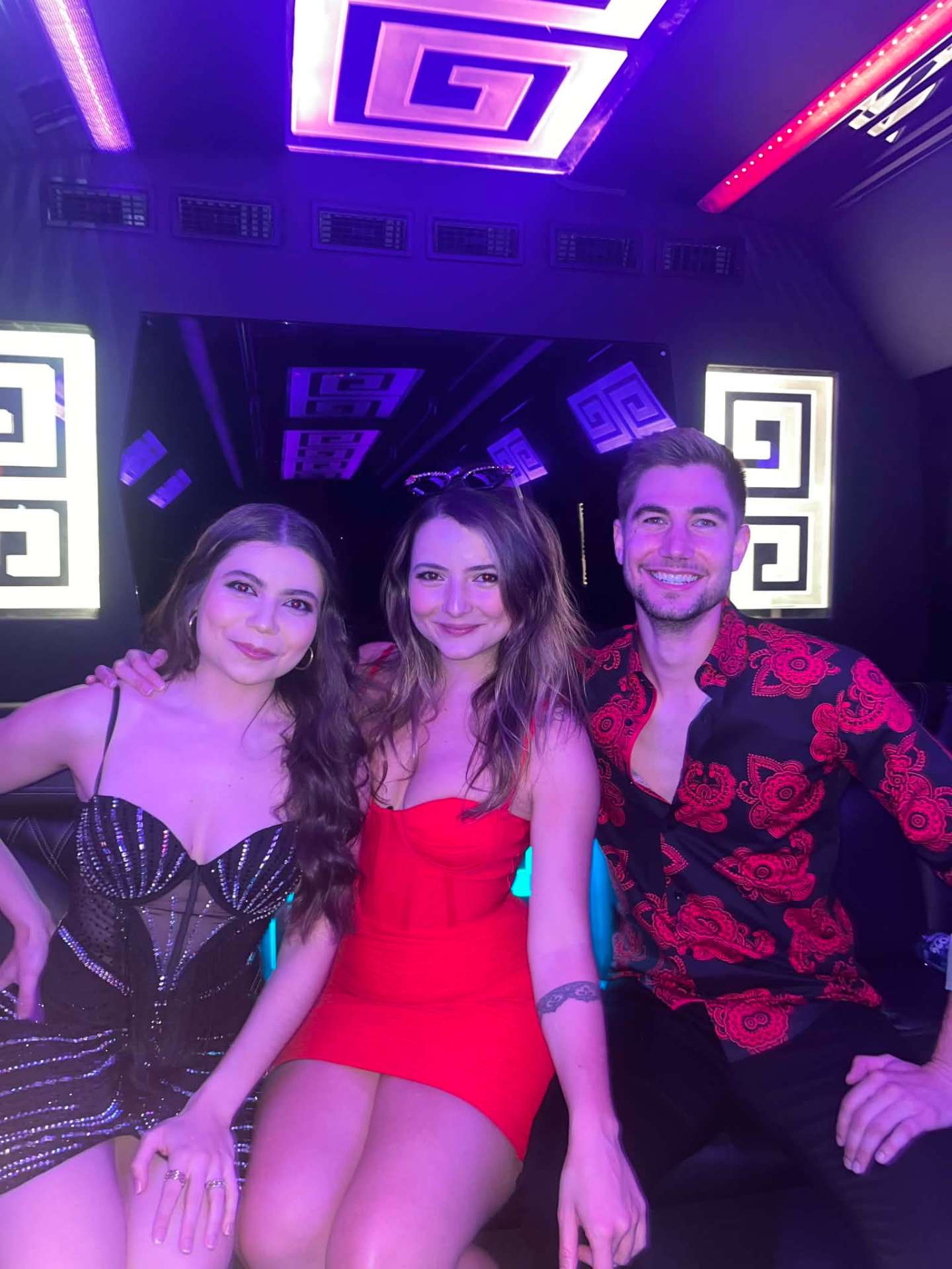 Party bus in Vegas with Noelly