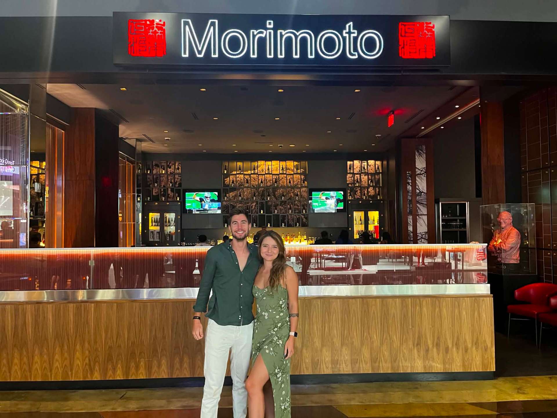 Anthony and Raisa at Morimoto, Las Vegas